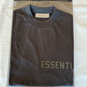 Fear of God Essentials “Off-Black” Short Sleeve Tee Size Small